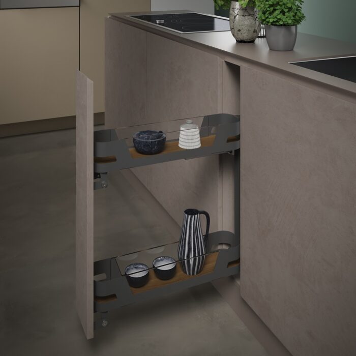 Бутылочница 002ME "Materia Evo" 200/500 мм (орион+стекло+дерево) — изображение 2