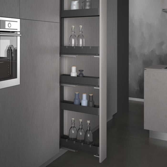 Бутылочница для колонны 249 ProLine 3-х уровневая 200/500 мм orione, акс. в комплекте — изображение 2