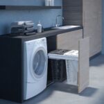 Выдвижная корзина для белья арт. 594/450 мм (2*30 л), напр. Grass — изображение 2